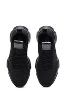 Women's Black Thick Soled Sneaker | Derimod