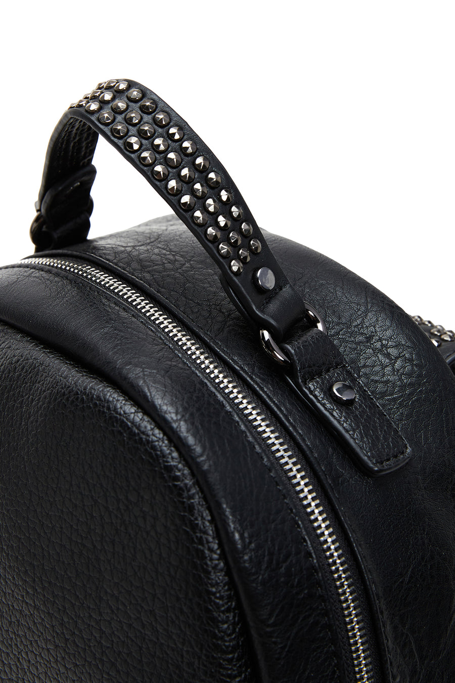 Women's Black Studded Backpack