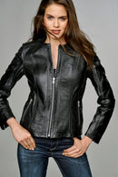 Linet Women's Leather Jacket | Derimod