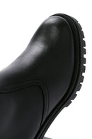 Women's Black Leather Heeled Boots | Derimod