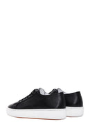 Men's Black Leather Thick Soled Sneaker | Derimod