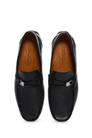 Derimod Fly Men's Black Leather Casual Loafer | Derimod