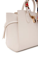 Women's Cream Long Strap Handbag with Accessory Detail | Derimod