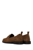 Kadın Taba Süet Deri Maskülen Loafer | Derimod
