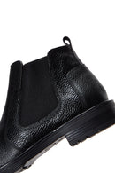 Men's Black Leather Casual Chelsea Boots | Derimod