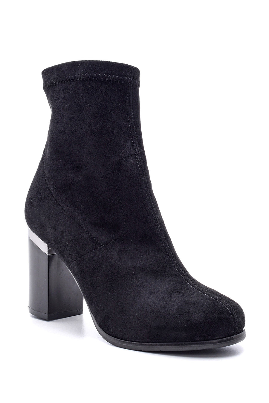 Women's Suede Heeled Boots