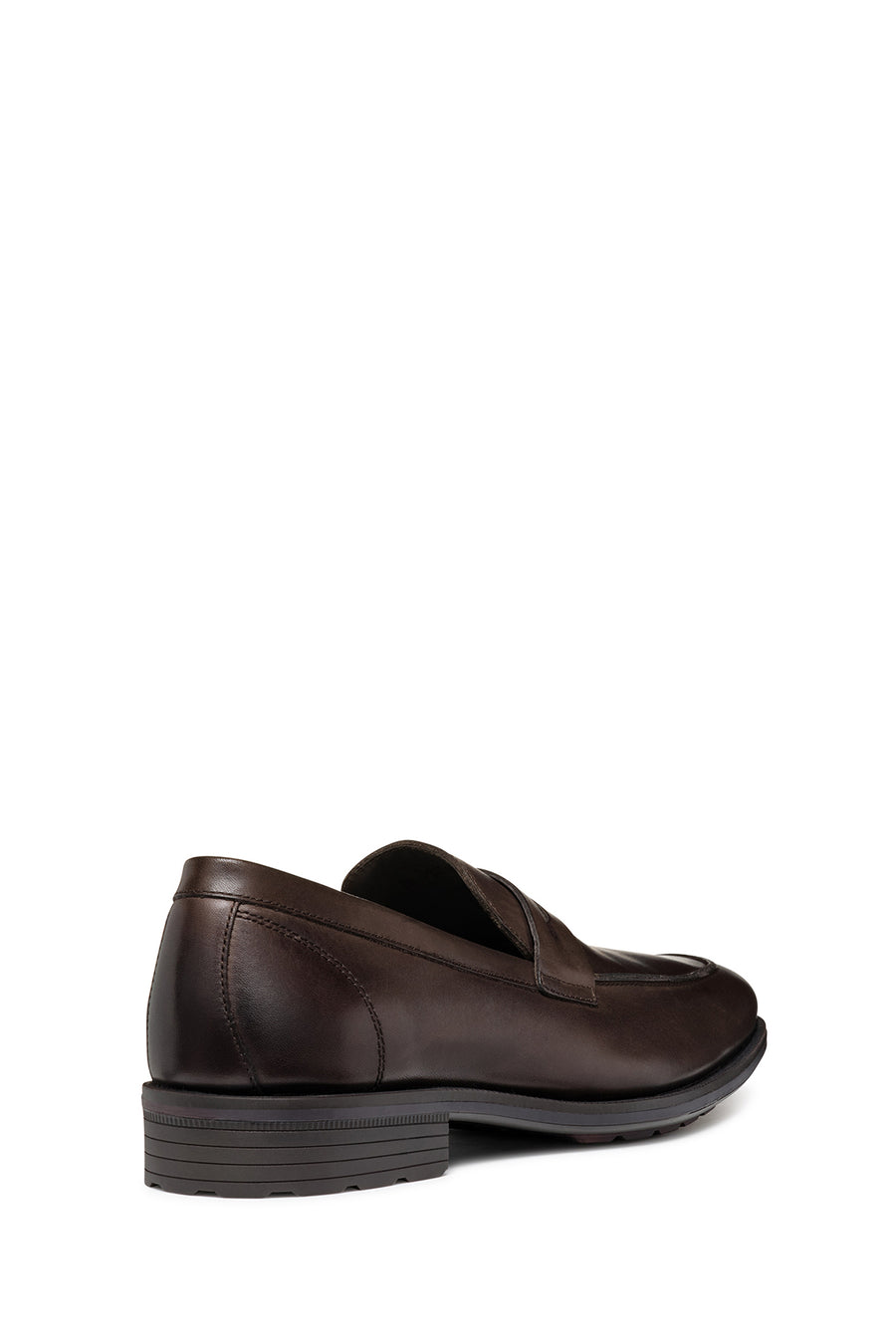 Geox Men's Brown Decio Leather Classic Loafer