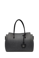 Woman Black Long Strap Printed Shoulder Bag | Derimod