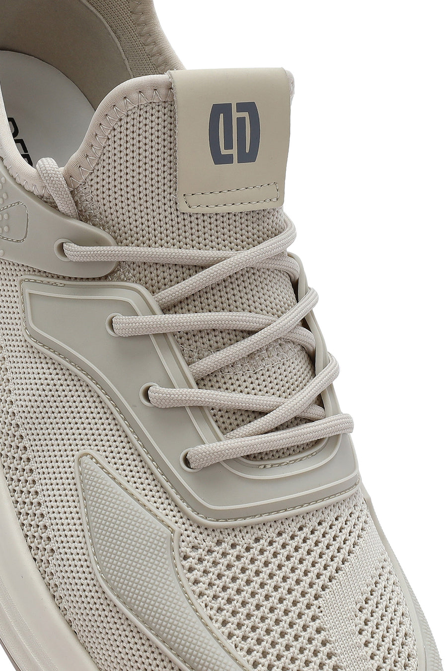 Erkek Bej Bağcıklı Kalın Tabanlı Sneaker