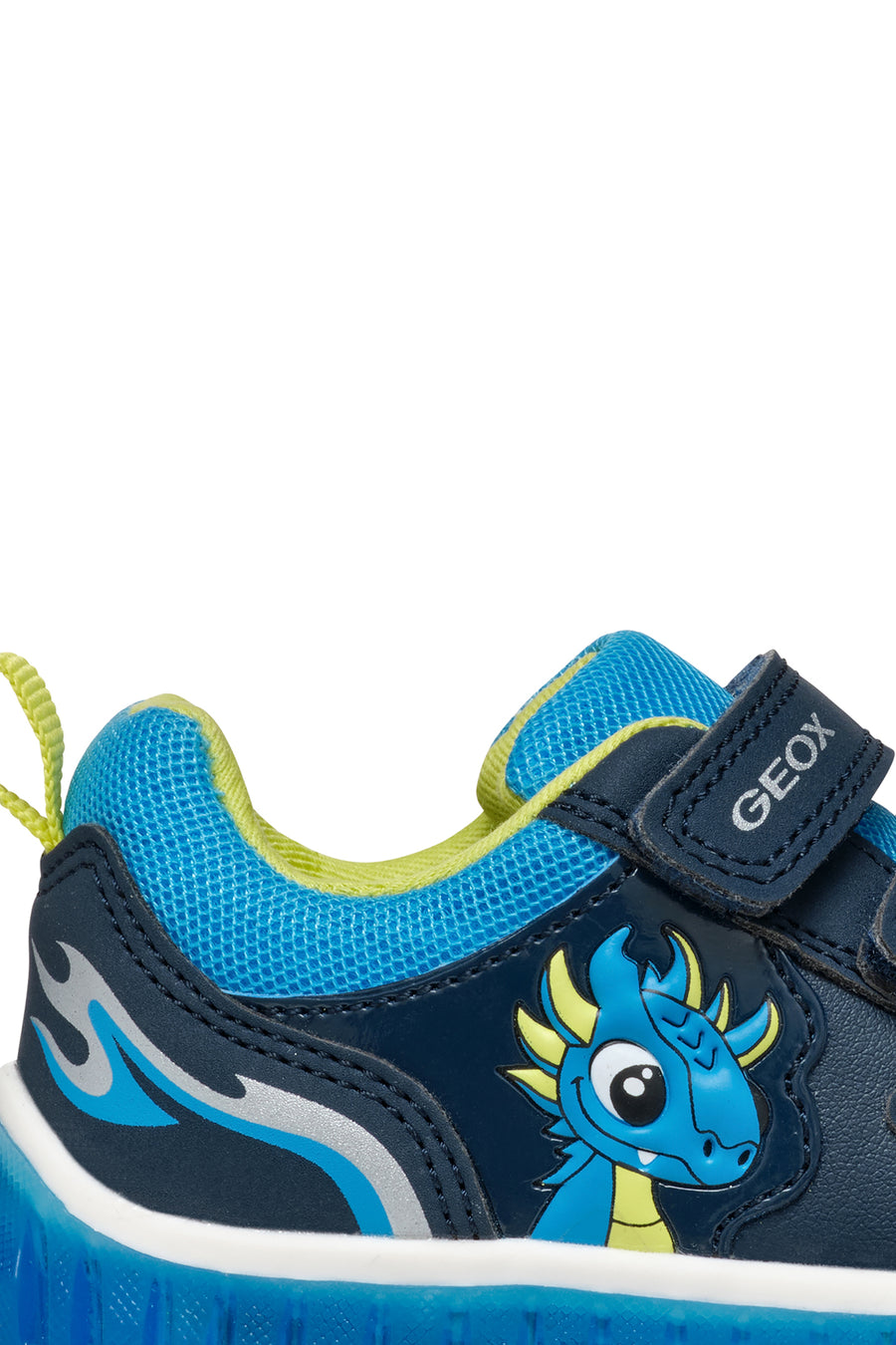 Geox Erkek Bebek Lacivert Lightyloo Bantlı Deri Sneaker
