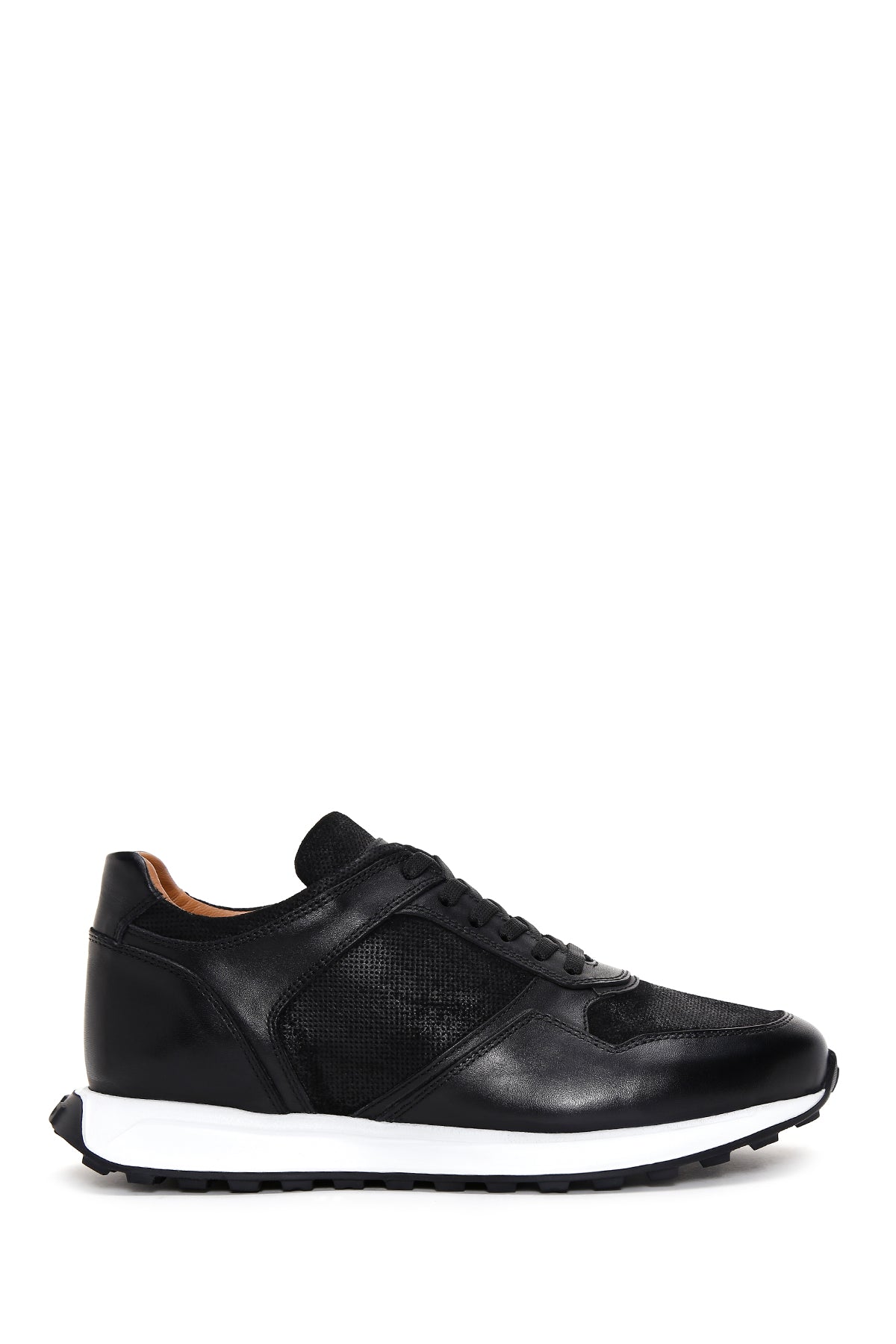 Men's Black Leather Sneaker 23SFD628414 | Derimod