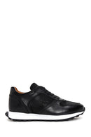 Men's Black Leather Sneaker | Derimod