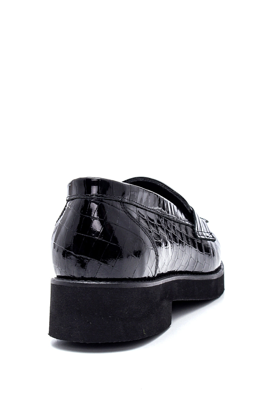 Kadın Deri Kroko Loafer
