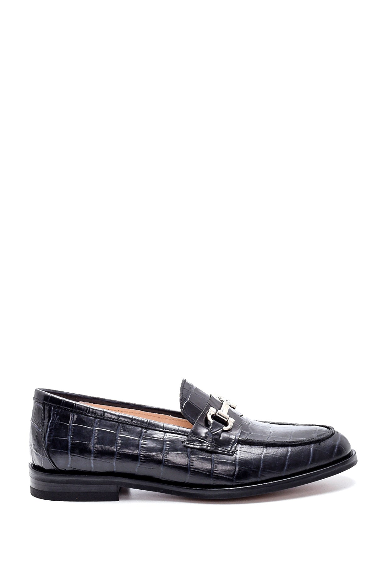 Kadın Deri Kroko Desen Loafer 20WFD1251E3 | Derimod