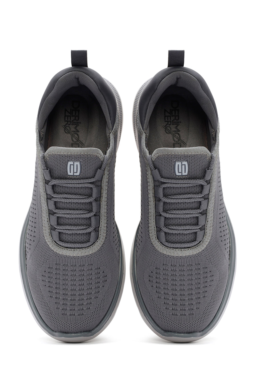 Derimod Zero Men's Gray Lace-Up Thick Soled Sneaker