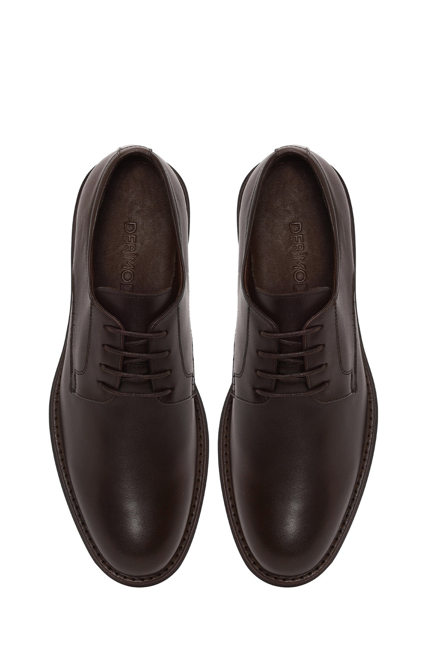 Male Brown Lace-up Leather Casual Shoes