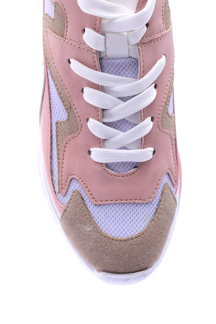 Kadın Yüksek Tabanlı Süet Sneaker