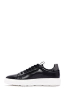 Men's Black Leather Thick Soled Sneaker | Derimod