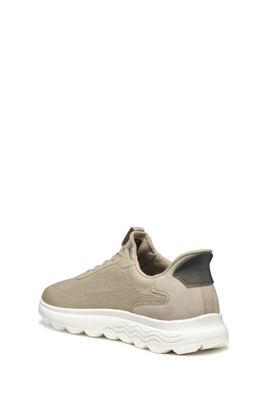 Geox Erkek Bej U Spherica Plus A - Knit.Te + Sy Bağcıklı Sneaker