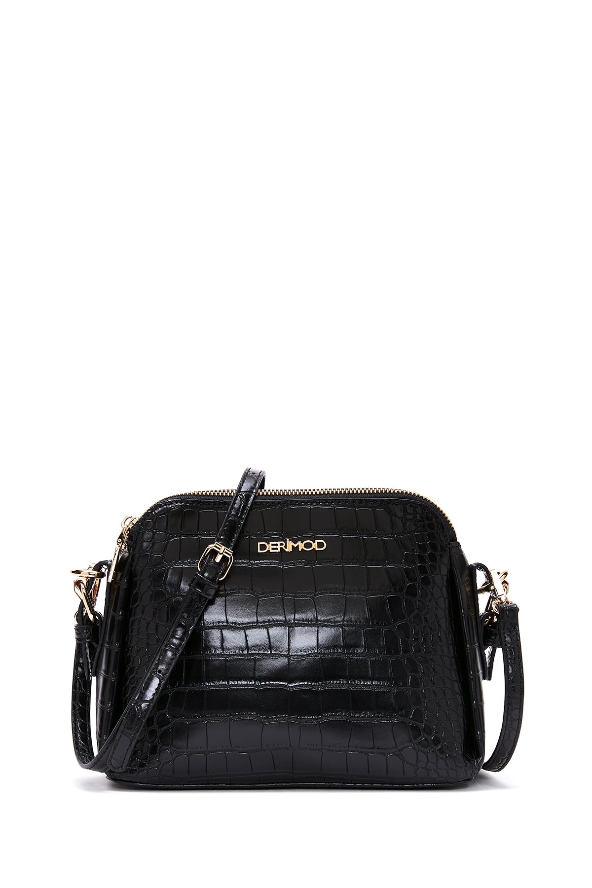 Women's Black Crocodile Cross Bag 23WBD2805E3 | Derimod