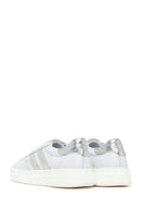 Woman White Lace-Up Leather Sneaker | Derimod
