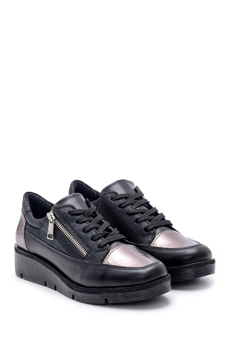 Kadın Fermuar Detaylı Sneaker