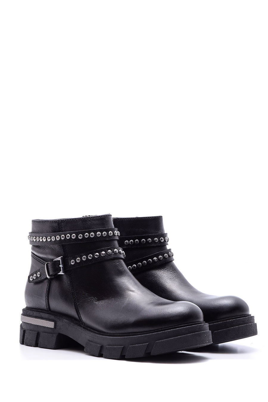 Women's Studded Detailed Leather Boots