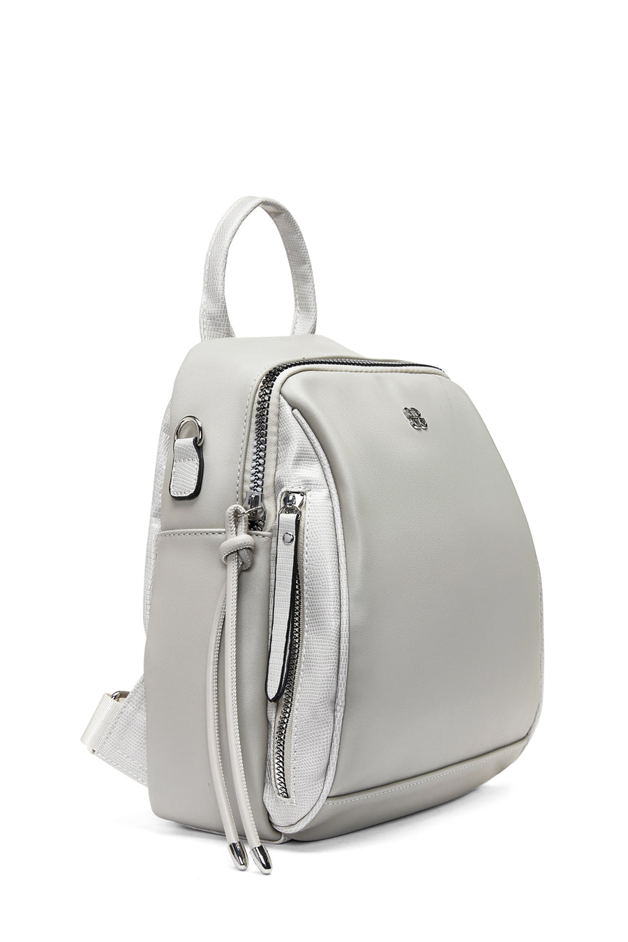Women's Gray Long Strap Backpack