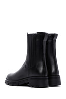 Women's Black Leather Chelsea Boots | Derimod