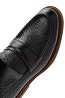 Men's Black Leather Classic Loafer | Derimod