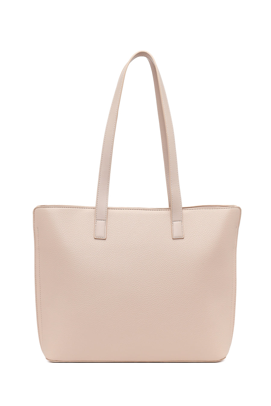 Woman Cream Long-Strap Shoulder Bag