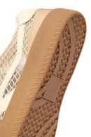 Women's Mink Lace-Up Fabric Sneaker | Derimod
