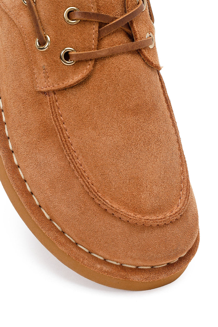 Women's Camel Suede Leather Slippers