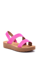 Kadın Pembe Casual Düz Sandalet | Derimod